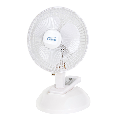 Clip-On & Desk Fan, 6" Diameter, 2 Speeds D. Morneault & Fils