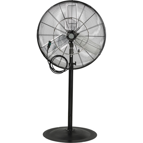 Ventilateur oscillant sur socle avec vaporisation &agrave; moteur &eacute;tanche &agrave; l'eau, Robuste, 3 Vitesses, Diam&egrave;tre de 30" D. Morneault & Fils