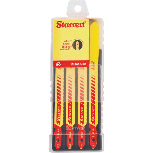 Lames pour scie sauteuse Unified Shank, Bim&eacute;tal, 4" lo, 18 dents par pouce D. Morneault & Fils