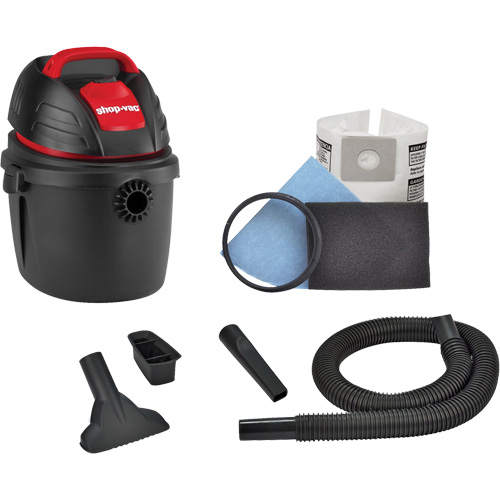 Portable Shop Vacuum, Wet-Dry, 2.5 HP, 2.5 US Gal. (9.5 Litres) D. Morneault & Fils