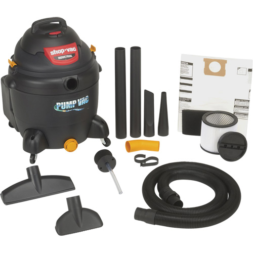 Built-In Pump Shop Vacuum, Wet-Dry, 6 HP, 18 US Gal. (68.1 Litres) D. Morneault & Fils