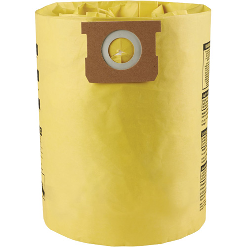 Sacs filtrants pour d&eacute;bris secs jetables &agrave; haute efficacit&eacute; de type I, 10 - 14 gal. US D. Morneault & Fils