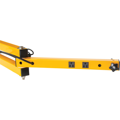 Bras verrouillables double 180 avec deux r&eacute;ceptacles D. Morneault & Fils