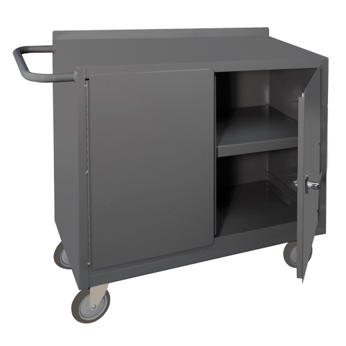 Mobile Workbench Cabinet, Steel Surface D. Morneault & Fils