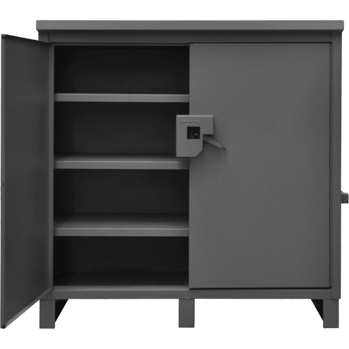 Armoire de chantier verrouillable, Gris D. Morneault & Fils