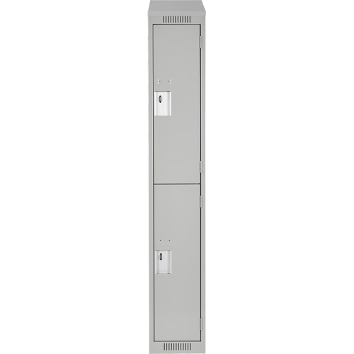 Casiers Clean Line, 2 niveaux, 12" x 18" x 78", Acier, Gris, Rivet (assembl&eacute;) D. Morneault & Fils