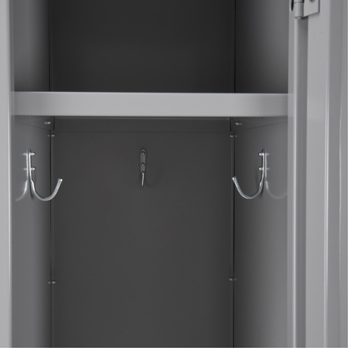 Clean Line Lockers, 3 -tier, Bank of 4, 48" x 18" x 82", Steel, Charcoal, Rivet (Assembled) D. Morneault & Fils