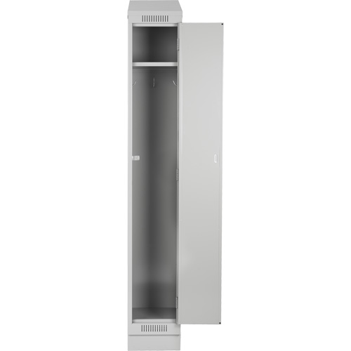 Clean Line Lockers, 3 -tier, Bank of 4, 48" x 18" x 76", Steel, Charcoal, Rivet (Assembled) D. Morneault & Fils