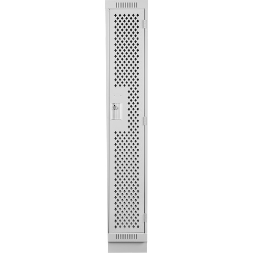 Casiers Clean Line, 12" x 15" x 76", Acier, Gris, Rivet (assembl&eacute;), Perfor&eacute; D. Morneault & Fils