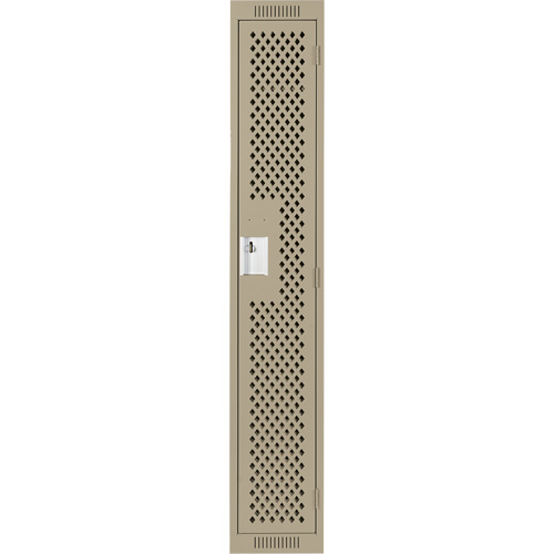 Casiers Clean Line, 12" x 12" x 72", Acier, Beige, Rivet (assembl&eacute;), Perfor&eacute; D. Morneault & Fils