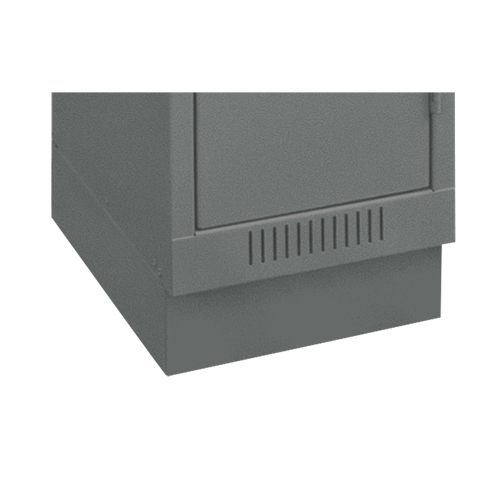 Clean Line Economy Lockers Recessed Base, 3 Banks, 4" H x 36" W x 18" D, Steel D. Morneault & Fils