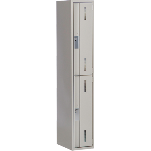 Casiers robustes Concorde, 2 niveaux, 12" x 18" x 72", Acier, Gris, Soud&eacute; (assembl&eacute;) D. Morneault & Fils