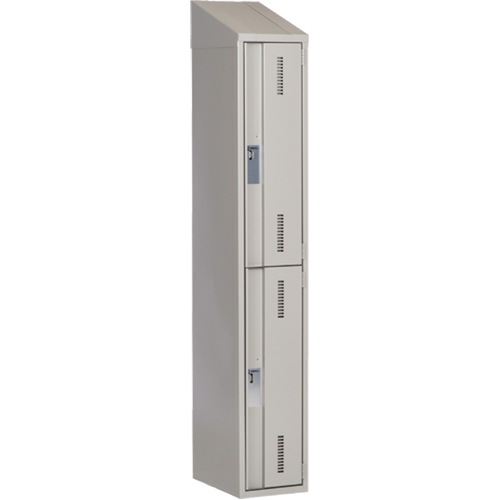 Casiers robustes Concorde, 2 niveaux, 12" x 18" x 78", Acier, Gris, Soud&eacute; (assembl&eacute;) D. Morneault & Fils