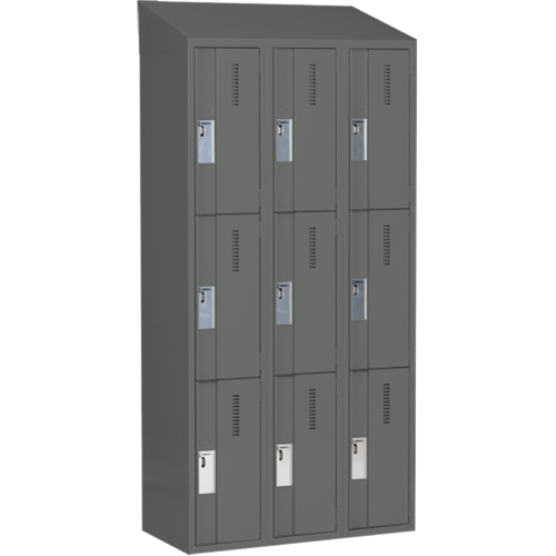 Casiers robustes Concorde, 3 niveaux, Bloc de 3, 36" x 18" x 78", Acier, Charbon, Soud&eacute; (assembl&eacute;) D. Morneault & Fils