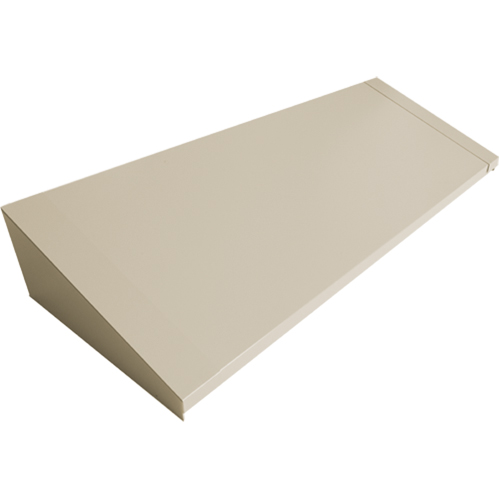 Dessus inclin&eacute; pour casiers robustes enti&egrave;rement soud&eacute; Concorde, Bloc de 4, 18" p x 48" la x 6" ha, Beige, Acier D. Morneault & Fils