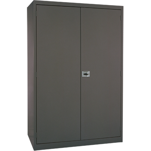 Armoires de rangement Hi-Boy profondes, Acier, 4 Tablettes, 72" h x 36" la x 24" P, Charbon D. Morneault & Fils