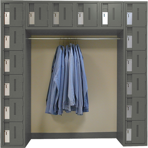 Arches de casiers robustes Concorde, 16 niveaux, Bloc de 3, 18" x 72" x 72", Acier D. Morneault & Fils