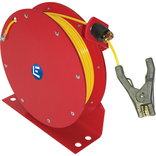 Auto Rewind Grounding Reel, 100' Length, Heavy-Duty D. Morneault & Fils