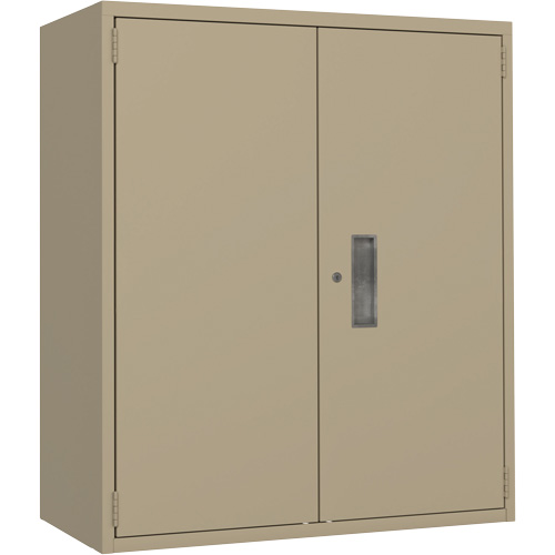 Armoire de rangement Lo-Boy, Acier, 2 Tablettes, 40" h x 36" la x 18" P, Beige D. Morneault & Fils