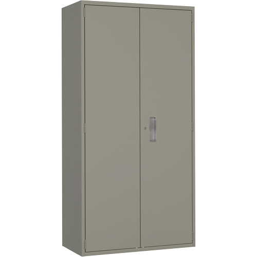 Armoire de rangement Hi-Boy, Acier, 4 Tablettes, 72" h x 36" la x 18" P, Gris D. Morneault & Fils