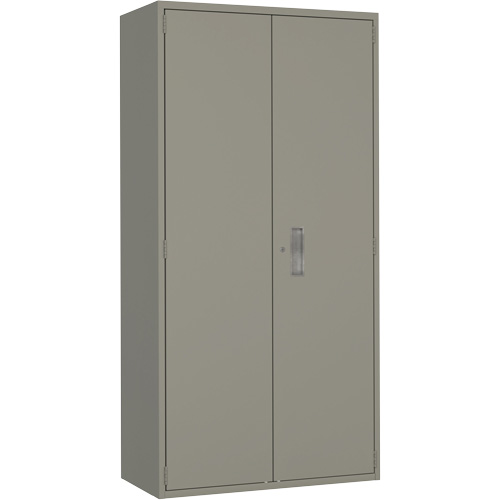 Armoire de rangements combin&eacute;s, Acier, 6 Tablettes, 72" h x 36" la x 18" P, Gris D. Morneault & Fils