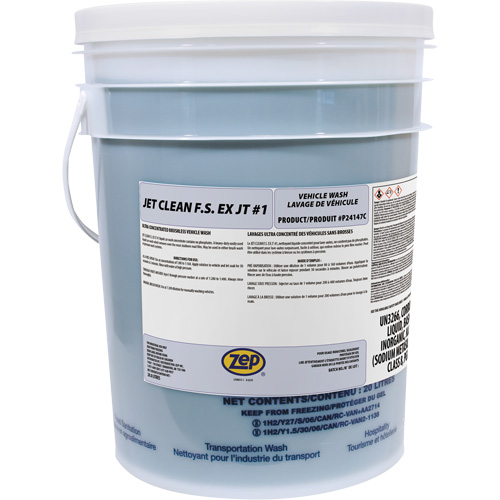 Produit de pr&eacute;nettoyage sans brossage pour v&eacute;hicules Jet Clean, 20 L, Seau D. Morneault & Fils