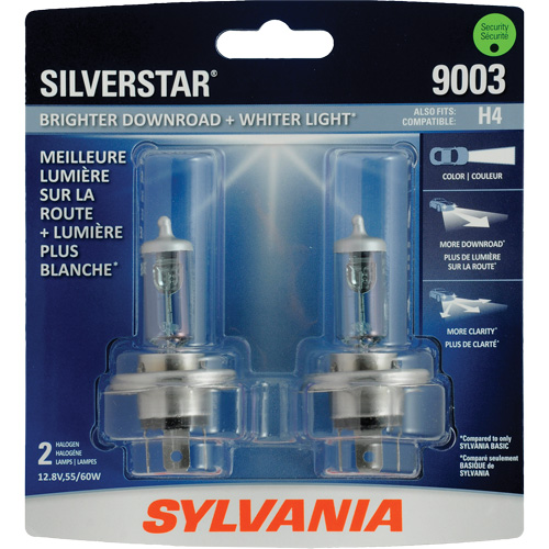 9003 Ampoule de feu avant SilverStar Ultra, Halog&egrave;ne, 60 W, Blanc D. Morneault & Fils