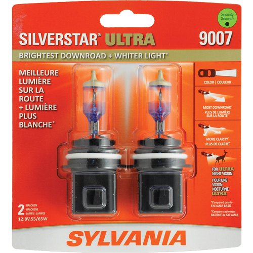 9007 SilverStar&reg; Ultra Headlight Bulb, Halogen, 55 W/65 W, White D. Morneault & Fils