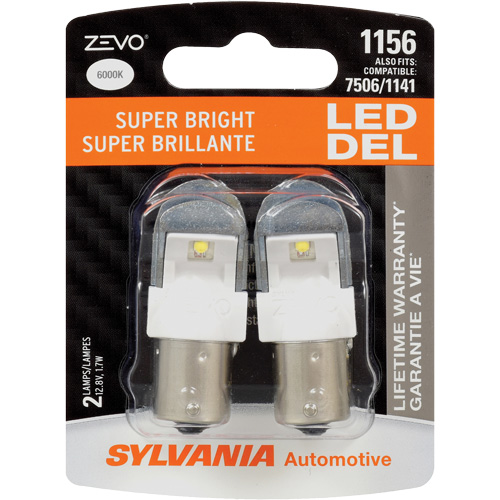 1156 Mini-ampoule automobile Zevo, DEL, 1,7 W, Blanc D. Morneault & Fils