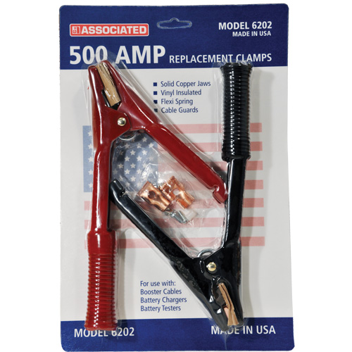 Pinces robustes de calibre professionel pour c&acirc;bles de d&eacute;marrage 500 A D. Morneault & Fils