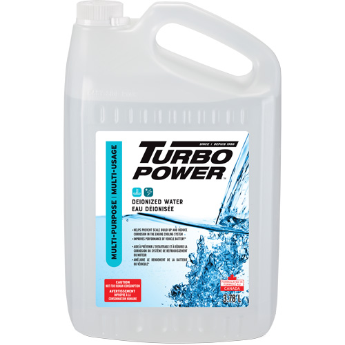 Turbo Power Multi-Purpose Deionized Water, Jug D. Morneault & Fils
