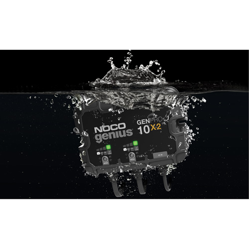 Chargeur de batterie embarqu&eacute; &agrave; 2 sorties de 20 amp&egrave;res GenPro10X2 Genius D. Morneault & Fils