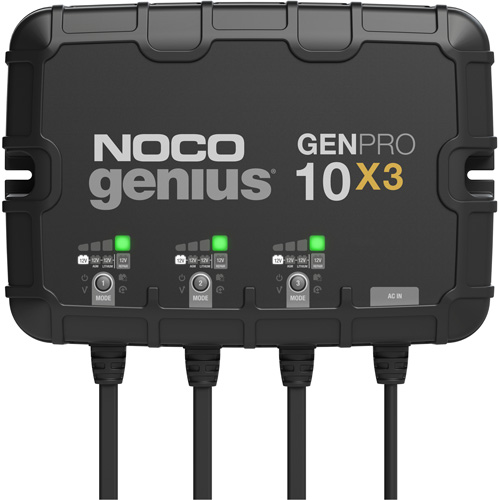 Chargeur de batterie embarqu&eacute; &agrave; 3 sorties de 30 amp&egrave;res GenPro10X3 Genius D. Morneault & Fils