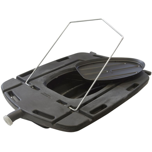 Bac de vidange d'huile pour camion &agrave; profil bas avec couvercle D. Morneault & Fils