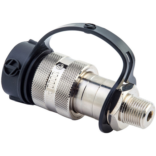 Coupler High Flow Female Side, Steel, 3/8", Female NPTF, 10000 PSI D. Morneault & Fils