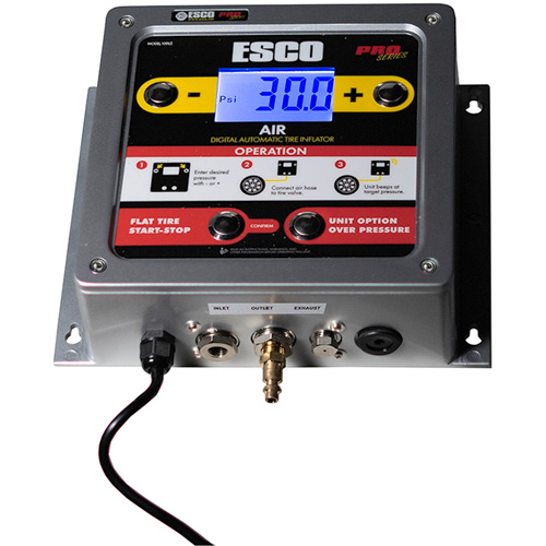 Digital Wall-Mounted Aluminum Tire Inflator D. Morneault & Fils