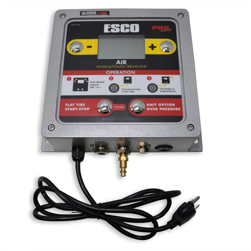 Digital Wall-Mounted Aluminum Tire Inflator D. Morneault & Fils