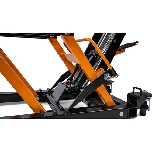 ATV and Motorcycle Jack, 0.75 Ton(s) Capacity, 4-2/3" Lowered, 14-1/2" Raised, Manual Hydraulic D. Morneault & Fils