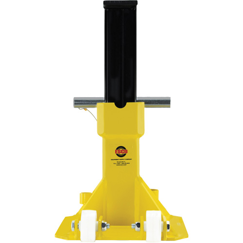 EZ-Wheel Jack Stand, Locking Pin, 22 Tons Capacity, 13-1/2" - 20" H D. Morneault & Fils