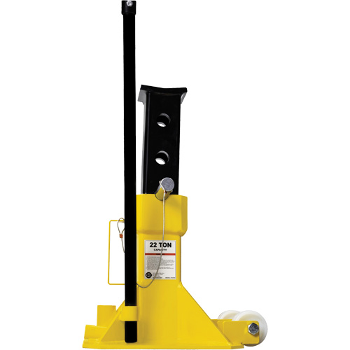 EZ-Wheel Jack Stand, Locking Pin, 22 Tons Capacity, 13-1/2" - 20" H D. Morneault & Fils