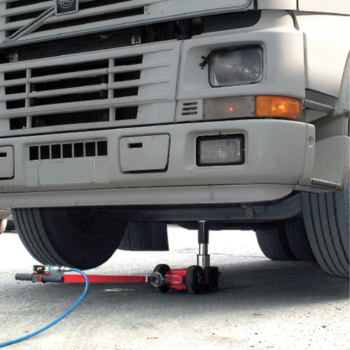 Cric &agrave; 2 &eacute;tapes, 33 tonnes/66 tonnes, Air comprim&eacute;/hydraulique D. Morneault & Fils