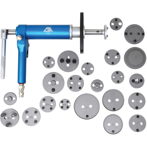 Ensemble d'outils pneumatiques pour le remontage des &eacute;triers de frein D. Morneault & Fils