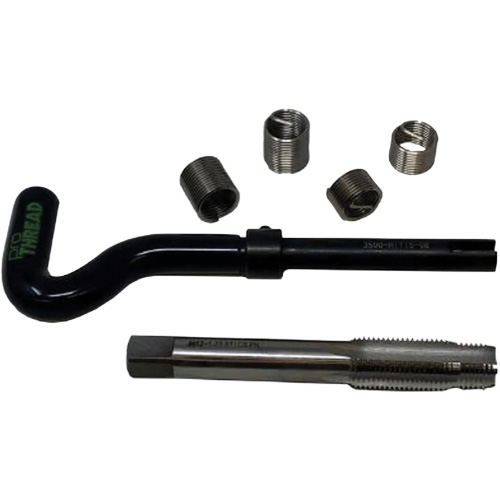 Ensemble d'atelier pour la r&eacute;paration des filetages de bougies d'allumage D. Morneault & Fils