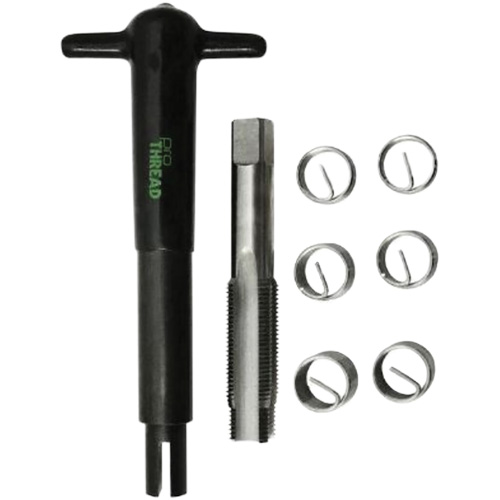 Ensemble d'atelier pour la r&eacute;paration des filetages de bougies d'allumage D. Morneault & Fils