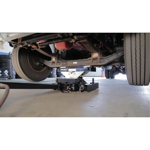 Floor Service Jack, 12 Ton(s) Capacity, 7-1/2" Lowered, 15-3/4" Raised, Air Hydraulic D. Morneault & Fils