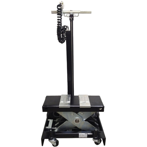 Low Profile Floor Service Jack, 12 Ton(s) Capacity, 7-1/2" Lowered, 15" Raised, Air Hydraulic D. Morneault & Fils