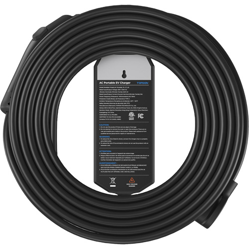 PulseQ AC Portable NEMA 6-50 Plug, 32 A, Level 2 AC, Type 1 (SAE J1772) Connector D. Morneault & Fils