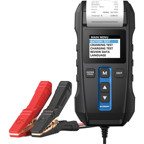 Testeur de batterie, de charge et de d&eacute;marrage BT300P avec imprimante D. Morneault & Fils