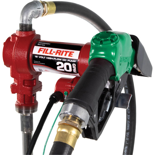 Pompe de transfert de carburant 12 V avec pistolet D. Morneault & Fils