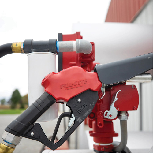 Pistolet automatique rouge &agrave; tr&egrave;s haut d&eacute;bit pour diesel D. Morneault & Fils